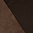thumbnail image 2 of Suede Scuba Double Knit Faux Leather Polyester 60" Fabric By The Yard - Brown (10 Yards), 2 of 2