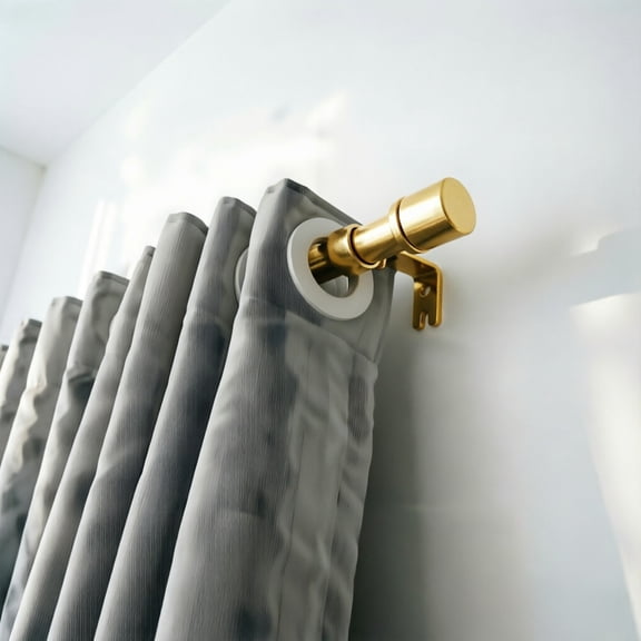 Adjustable Curtain Rod Bracket Heavy Duty Metal Wall Mount Hook Holder For 1 Inch Drapery Rods Home Window Hardware 3.74 Inch