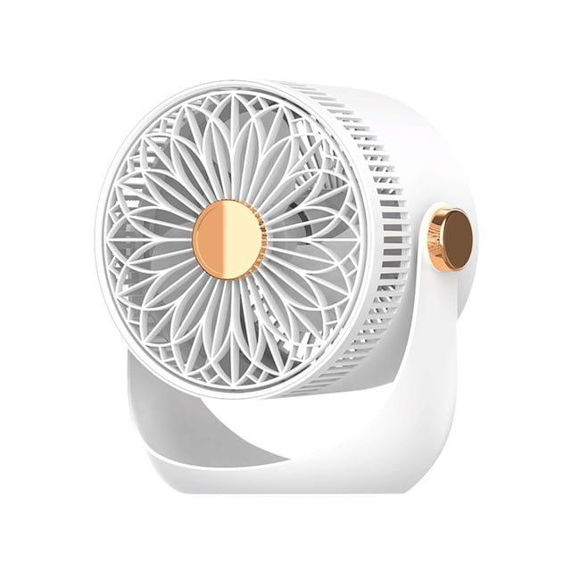 Mini Ventilador Portátil Con 3 Velocidades Y Luz Nocturna, Alimentado Por Usb, Rotación De 360 Grados, Funcionamiento Silencioso Para El Hogar, La Oficina, El Escritorio, El Dormitorio,