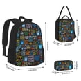 thumbnail image 2 of Balery Happy Father Day Mochila escolar 3 en 1 para niños: mochila resistente con lonchera térmica y estuche para lápices. Mochila escolar para niños y niñas., 2 of 7