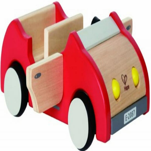 Nieuwheid fossiel fout Hape Wooden Doll House Furniture Family Car Play Set - Walmart.com