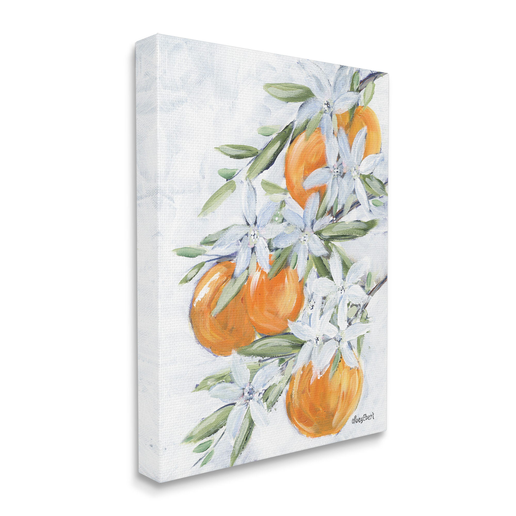 Stupell Industries Lush Orange Tree Flower Blossoms Painting, 36 x 48, Design by Roey Ebert