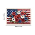 thumbnail image 3 of American Flag Stars Patriotic 4th of July Doormat Memorial Day Independence Door Mat Floor Mat Non Slip Rubber Backing Seasonal Entryway Kitchen Home Decoration, 3 of 6
