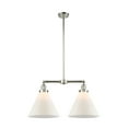 thumbnail image 3 of 209-OB-G41-L Innovations Lighting Cone - 2 Light Island In Traditional Style-10 Inches Tall and 21 Inches Wide-Oil Rubbed Bronze Finish-Matte White, 3 of 7