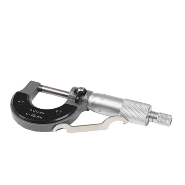 Micrómetro, Calibrador De Micrómetro, 0 A 25 Mm 0,01 Precisión Calibrador De Micrómetro De Escudo Térmico Con Mango Cómodo