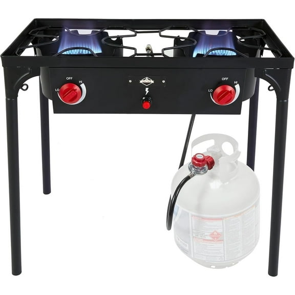 Hike Crew 150,000 BTU Gas Camping Stove - Portable Outdoor Cooking Equipment