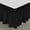 Black, variant on RUseeN King Bed Skirt 15 Inch Drop Wrap Around Bed Skirt with Adjustable Elastic Belt- No Heavy Mattress Lifting- Fade-Wrinkle Resistant Bedskirt Burgundy