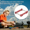 thumbnail image 4 of 2Pcs RC Crawler Voiture Modèle de Véhicule Mise à Niveau Modification de Rechange Réparation Pièce Accessoires Remplacement pour WLtoys 144001 144002 144010 Rouge, 4 of 6