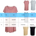thumbnail image 3 of BUIGTTKLOP Nightgowns for Women Short Sleeve Nightdress Round Neck Sleepshirts Loose Fitted Pajamas Dresses, 3 of 6