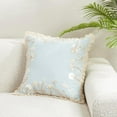 thumbnail image 4 of Graceful Embroidered Floral Pillow Cover, 4 of 4