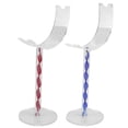 thumbnail image 1 of MasteelfCA 2pcs Creative Acrylic Shoes Display Rack Sandals Showing Stand (Random Color), 1 of 7