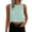 Mint Green, variant on Women Tank Tops Round Neck Button Down Casual Loose Fit Slub Cotton Sleeveless Camisole White XL