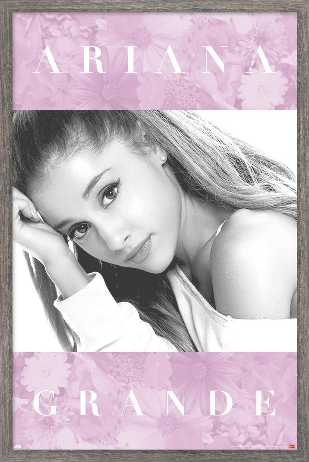 Ariana Grande - Floral Wall Poster