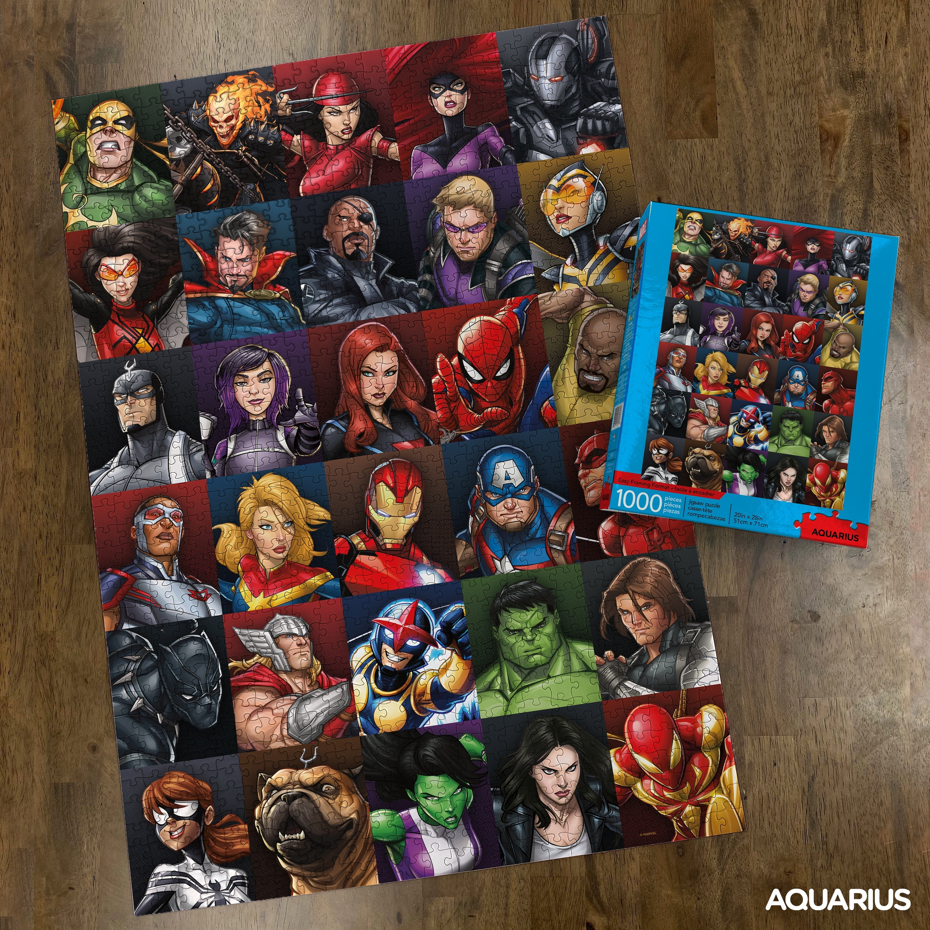 AQUARIUS Marvel Puzzle Superheroes (1000 Piece Jigsaw Puzzle) - Officially  Licensed Marvel Merchandise & Collectibles - Glare Free - Precision Fit 