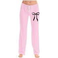 thumbnail image 2 of Stamzod Womens Pajama Pants Summer Cute Print Loose Sleep Pants Sleepwear Soft Casual Pajamas for Women Pink XXXXL, 2 of 6