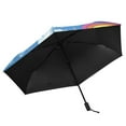 thumbnail image 5 of Compact Sun Umbrella Windproof Travel Umbrellas for Rain Strong Portable UV Protection Cute Rainbow and Cloud, 5 of 8
