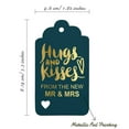 thumbnail image 5 of Inkdotpot Real Gold Foil Hugs And Kisses From The New Wedding Tags Favor Hang Paper Tags 100 Pieces, 5 of 6