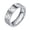 Silver, variant on Men Stainless Steel Rabbit Engraved Band Ring Silver Size 10