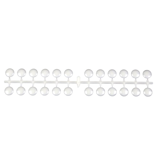Seitruly Puntas de uñas redondas falsas, tabla de colores, parte posterior plana de doble cara, pegatina para colorear resistente al desgaste para uñas, Juegos de manicura Natural Seitruly CE012220-02B