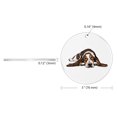 thumbnail image 3 of WIRESTER Large 3 inch Acrylic Ready to Hang Ornament, Hanging Ornaments for Christmas Tree Holidays Party Home Office Xmas Tree Decoration Gift - Basset Hound Dog Lying Down Looking Up, 3 of 6