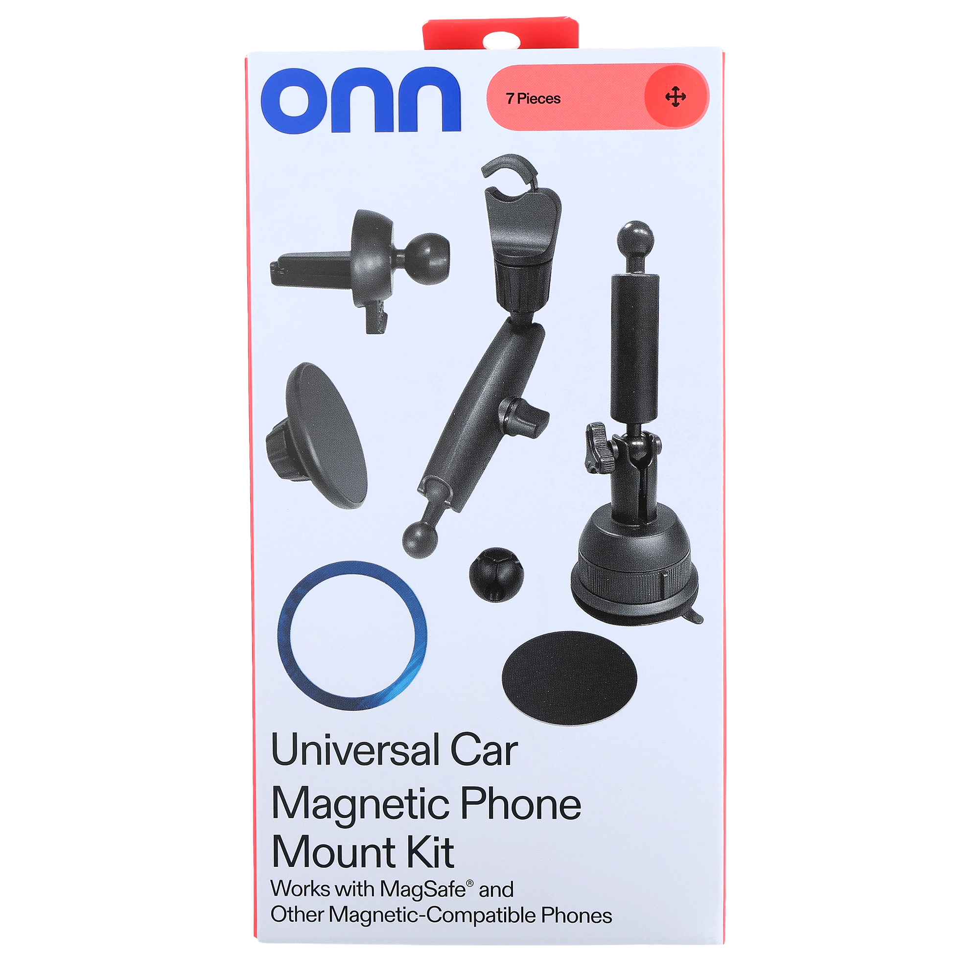 onn Universal Car Magnetic Mount Kit, 7-Piece photo 4