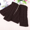 thumbnail image 3 of Guardurnaity 1 par de guantes de punto para mujer de Otoño Invierno, manga para brazo y muñeca, calentador de manos para niñas, guantes largos de medio guantes y mitones Café Guardurnaity PS12167-07, 3 of 6