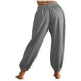 thumbnail image 5 of qolati Women's Sweatpants Cinch Bottom Athletic Joggers High Waisted Workout Fit Yoga Pants Baggy Lounge Trousers with Pockets, 5 of 7