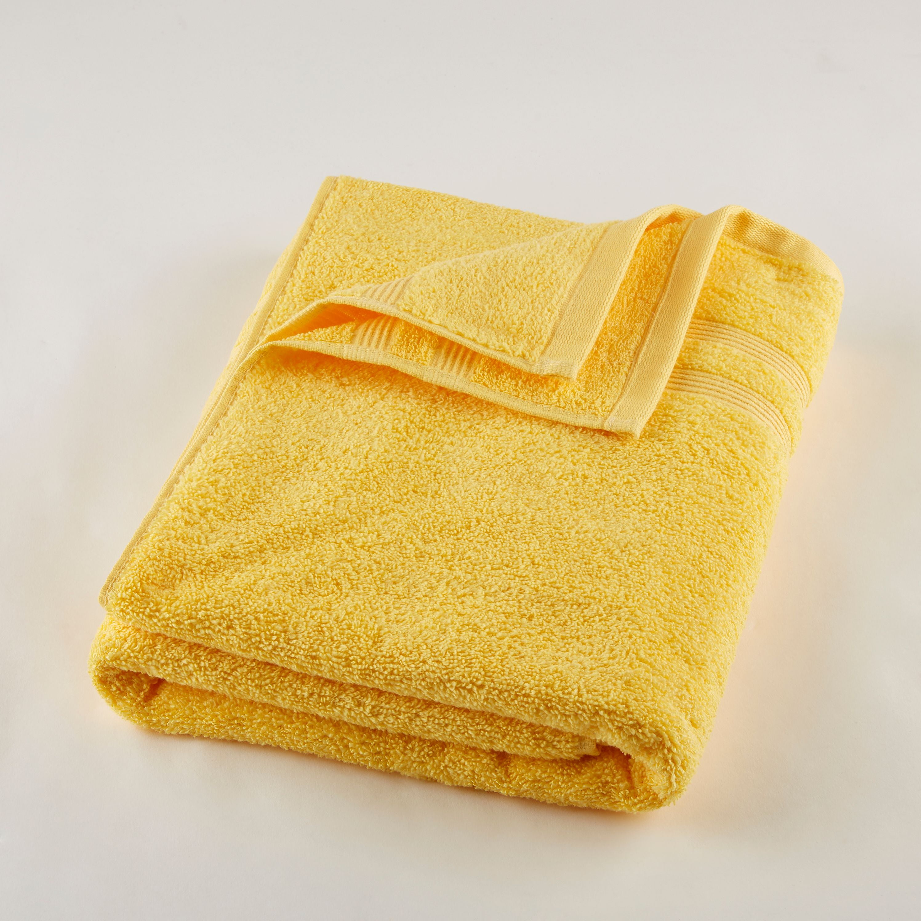 Large Sonoma Towel Set - Bath Hand And Washcloths Set of 12 Saffron Yellow  New
