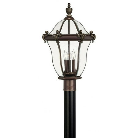Hinkley Lighting - San Clemente - 3 Light Large Outdoor Post Top or Pier Mount