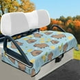 thumbnail image 2 of Yuyamidu Cute Capybara Golf Cart Seat Cover for 2 Seats Lemon Club Car Seat Blanket Warm Flannel Golf Cart Accessories Decor, 2 of 8