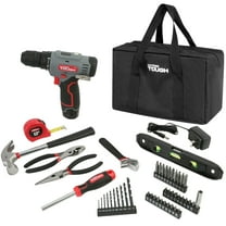 Hyper Tough 12V Max Cordless 3/8-inch Drill Driver 50-Piece Project Kit with 1.5Ah Lithium-Ion Battery, Charger, and Storage Bag