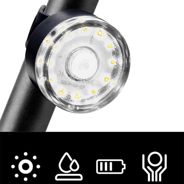 Luz trasera LED recargable USB para bicicleta luces delanteras de blanco Cola luces de bicicleta