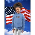 thumbnail image 2 of 4th Of July Vintage Banner Hoodie Juniors - Youth Hoodie, Large, 2 of 4