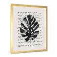 thumbnail image 2 of Designart 'Minimal Tropical Palm Leaf Over Grunge Texture' Tropical Framed Art Print, 2 of 4
