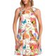 thumbnail image 1 of Fotbe Flowers And Birds Watercolor Vestido de Verano sin Mangas para Mujer – Vestido Midi Línea A, Estilo Camiseta Floral, Vestido Playero Casual y Fluido, 1 of 7