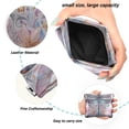 thumbnail image 2 of PU Leather Coin Purse Wallet Compact Water-Resistant Card Cases Money Organizers Watercolor Ornate Dragonfly, 2 of 7