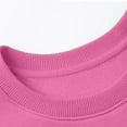 thumbnail image 6 of Xyant Girls Casual Crewneck Sweatshirts Long Sleeve Cute Solid Color Pullover Oversized Lightweight Fleece Tops (Pink,1-2 Years), 6 of 7