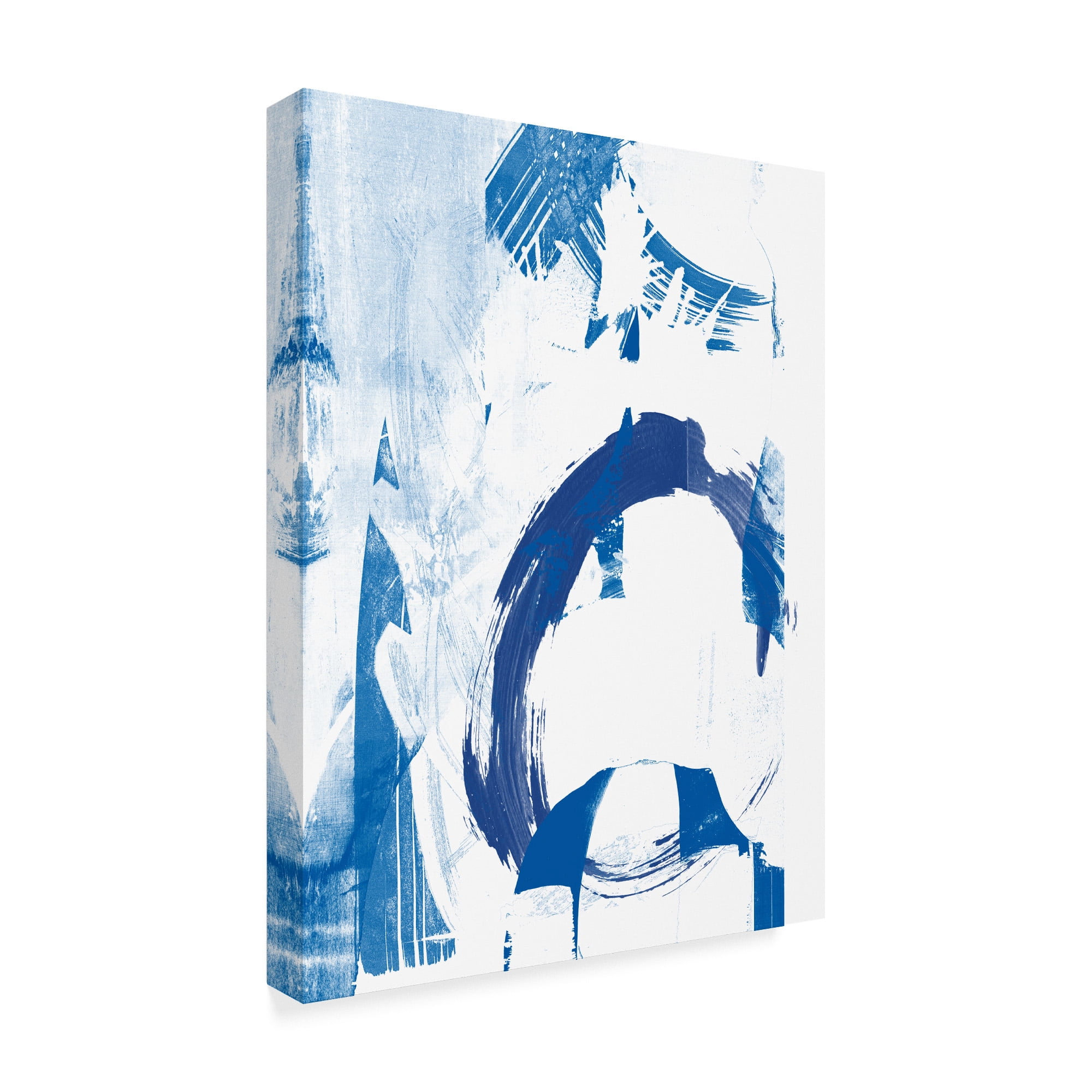 Trademark Fine Art 'Blue Scribbles IV' Canvas Art by Vision Studio