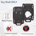 thumbnail image 3 of Key Fob Shell Case Replacement Fits for Chevy Silverado Colorado GMC Canyon Sierra 2014 2015 2016 2017 2018 2019 2020 2021 Keyless Entry Remote Control 4 Button Pad Outer Cover M3N-32337100, 3 of 5