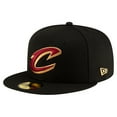 thumbnail image 3 of Men's New Era  Black Cleveland Cavaliers Statement Edition Jersey Hook 59Fifty Fitted Hat, 3 of 5