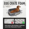 thumbnail image 3 of Cama ortopédica para mascotas pequeñas OhGeni Dog Couch, 22 pulgadas, gris, 3 of 7