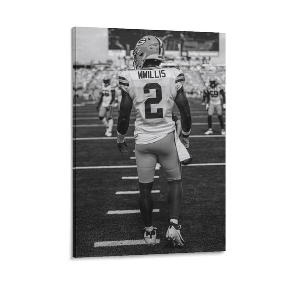 Malik Willis Canvas Poster Canvas Poster Wall Art Picture Prints Hanging Photo Gift Decor Home Posters Artworks 24x36inch(60x90cm)