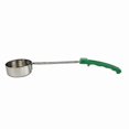 thumbnail image 1 of Flat Bottom Sauce Ladle with Rubber Handle for Cooking and Measuring Stainless Steel Kitchen Spoon for Pizza Spreads, 1 of 5