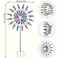 thumbnail image 3 of Unique And Amazing Metal Wind Spinner 3D Wind Catcher Metal Outdoor Patio Decor, 3 of 5