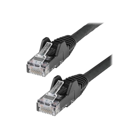 StarTech 50ft (15m) CAT6 Ethernet Cable - LSZH (Low Smoke Zero Halogen) - 10 Gigabit 250Mhz 100W PoE RJ45 UTP Network Patch Cord Snagless w/Strain Relief - Black CAT 6  ETL Verified (N6LPATCH50BK) price history on PriceWatchPro