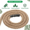 thumbnail image 3 of Unique Bargains Jute Rope 1-1/4 Inch x 100 Feet Natural Jute String Twine Twisted Manila Rope Burlap Rope, 3 of 7