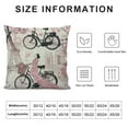 thumbnail image 5 of Sheronv Romantic Art Nouveau Paris School Graphic Decorative Throw Pillow Cover for Home Couch Living Room Bed Sofa - Pack of 1 22x22in, 5 of 5