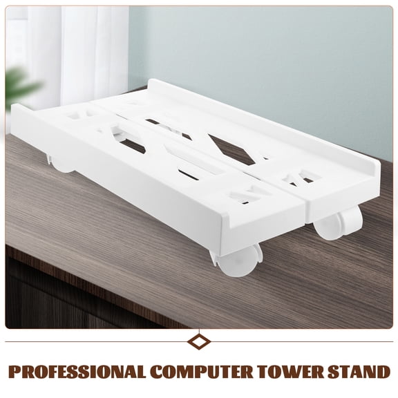 Computer Tower Stand Moveable Computer Case Holder Mobile Computer Cart Supply