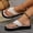 apricot color, variant on Women Platform Flip Flops, Casual Thong Sandals with Thick Sole for Daily Wear