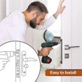 thumbnail image 2 of 7-inch Door Latch Guard Plate L-Shaped Stainless Steel Door Security Protector Latch Cover - Stainle, 2 of 5